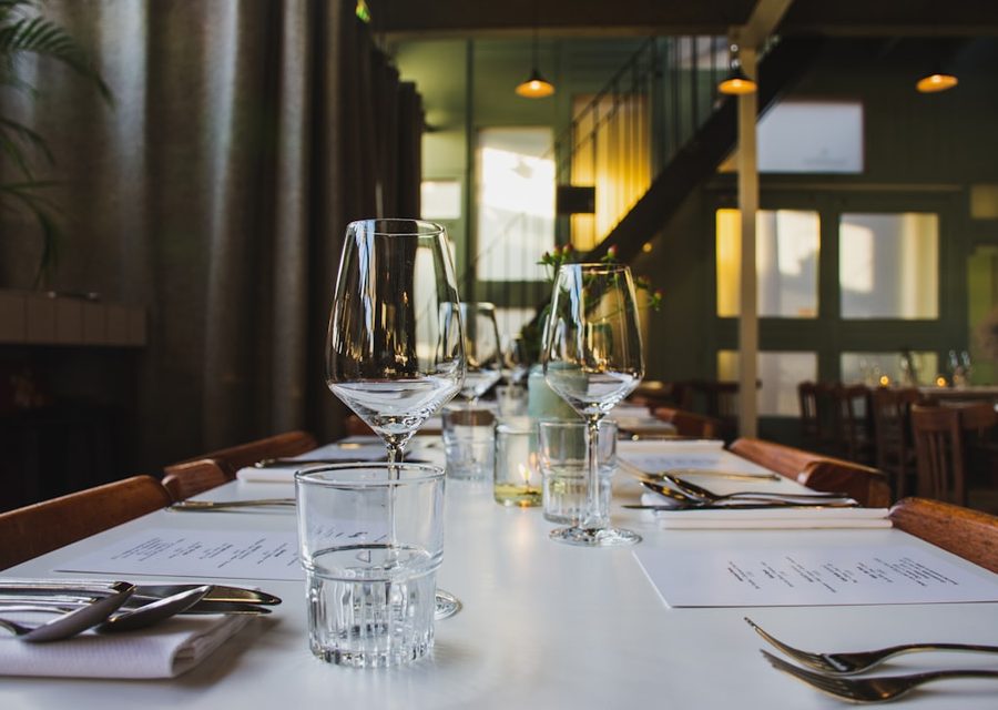 Table setting at Cecil Dining Room